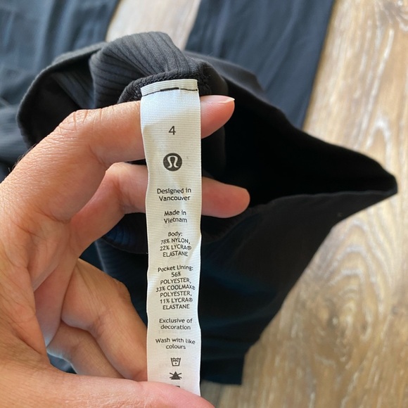 Lululemon Align Ribbed High Rise 28” Black Size 4 NWOT - Picture 2 of 3